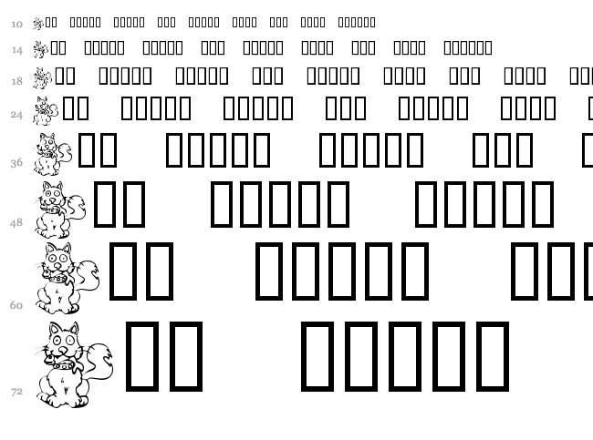 KR Backyard Scraps font waterfall